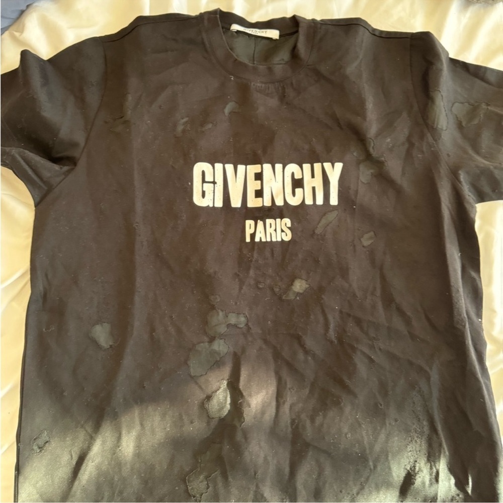 Givenchy t shirt distressed